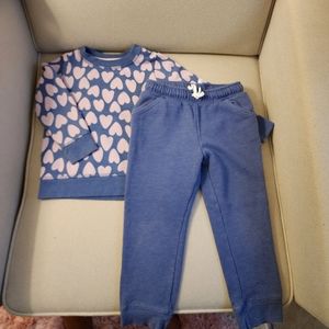 Cat & Jack toddler sweatsuit sz3